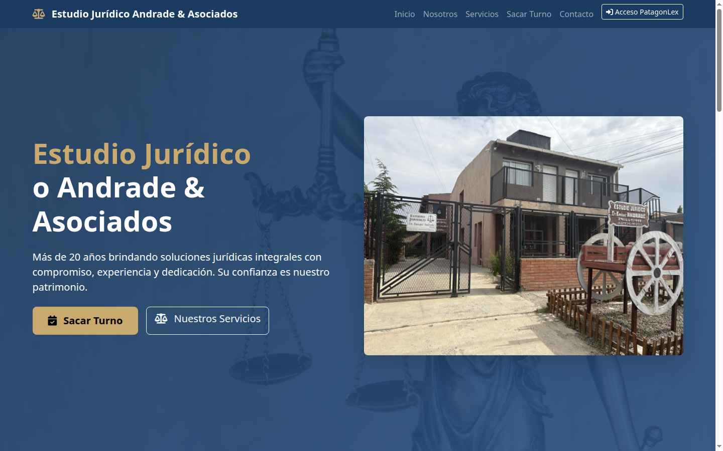 Sitio web público del estudio